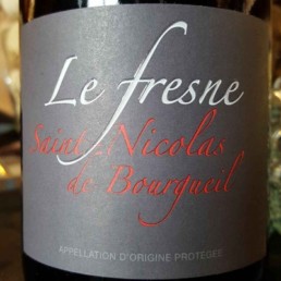 AOP Saint Nicolas de Bourgueil Etiquette Domaine Le Fresne - French Bistrot