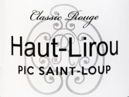 AOP - Pic Saint Loup Etiquette Domaine Haut-Lirou - French Bistrot