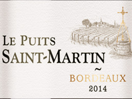 AOP Bordeaux Etiquette Le Puits Saint-Martin - French Bistrot